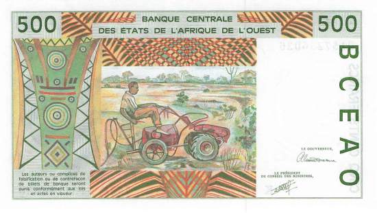 500 Francs p.710Ka 1991